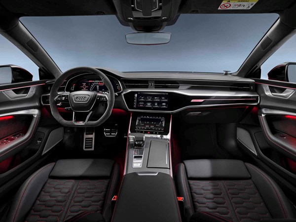 Audi RS 7 Sportback 2019 red interior