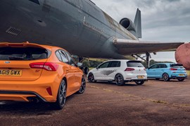 Ford Focus ST 2019 vs VW Golf GTI TCR and Hyundai i30 N