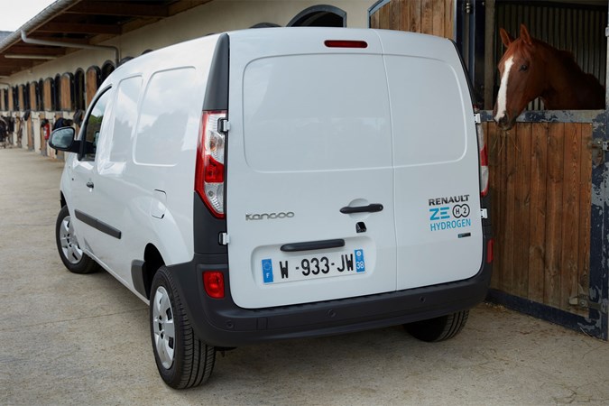 Renault Kangoo ZE Hydrogen - no idea why there's a horse