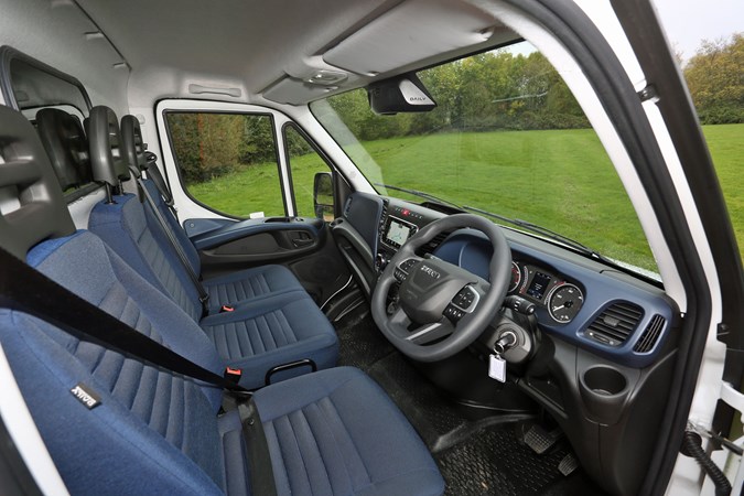 Iveco Daily Natural Power review - cab interior, seats, 2019