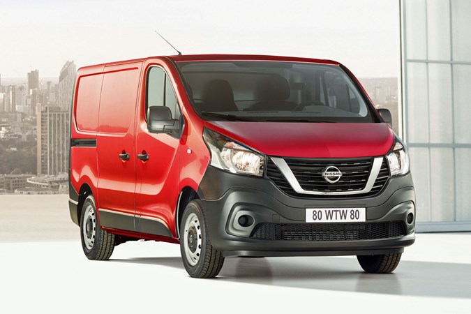 Nissan NV300 - front view, red, 2019 update
