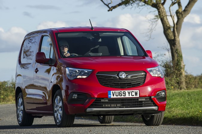 Vauxhall Combo Cargo long-term test review - front view, driving round corner