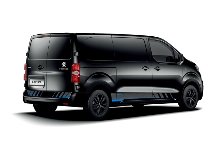 Peugeot Expert Sport Edition - rear view, black, on sale 2020