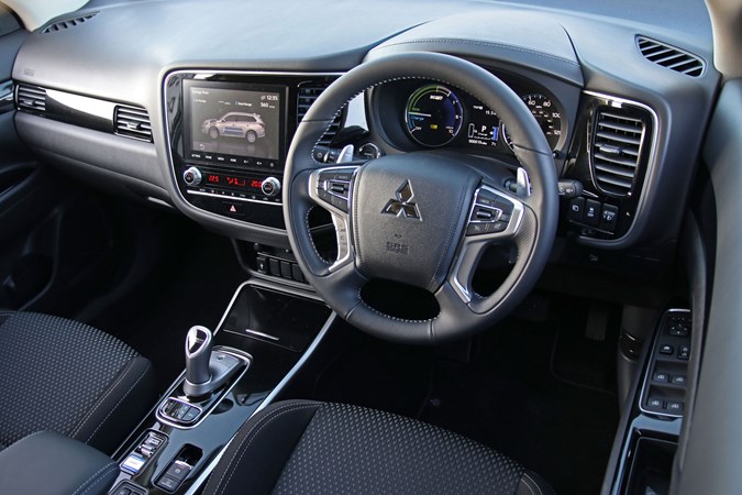 Mitsubishi Outlander PHEV Commercial 4x4 van - 2020 Reflex Plus, cab interior with touchscreen
