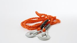 Orange car tow rope