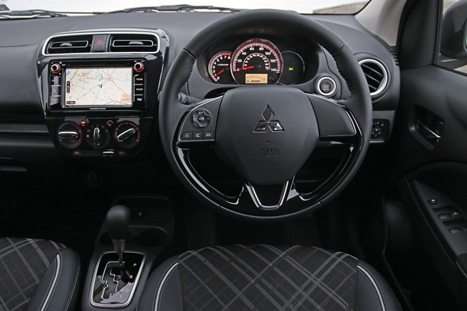 2020 Mitsubishi Mirage Design SDA infotainment and navigation