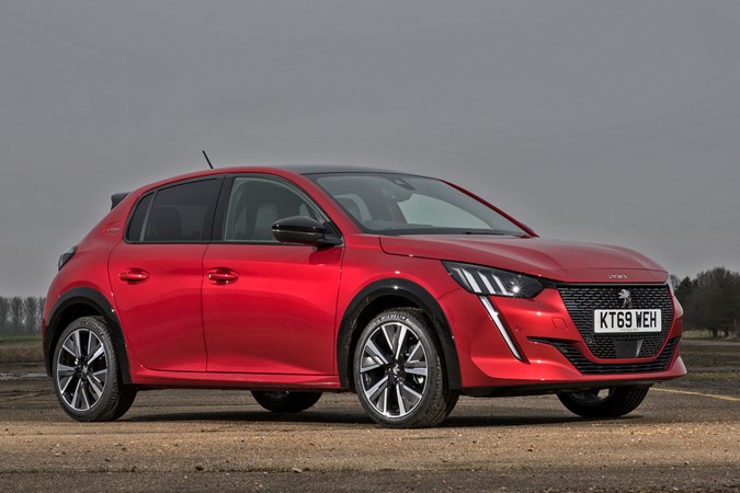 Red 2020 Peugeot 208 in GT Line trim