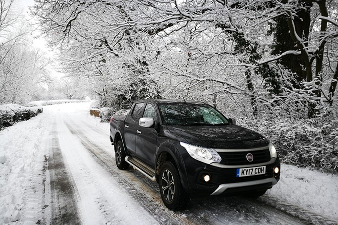 Best used family 4x4s: A 2017 Fiat Fullback LX in snow