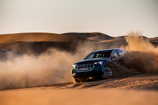 Audi e-tron dune bashing