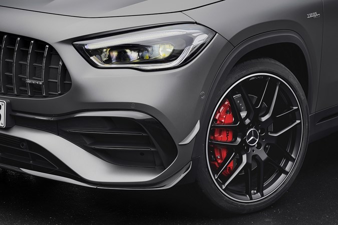Mercedes-AMG GLA 45 S 20-inch wheels and 6-pot brakes