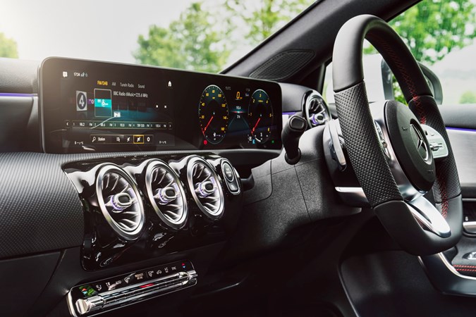 2020 Mercedes A-Class MBUX 10.25-inch screens