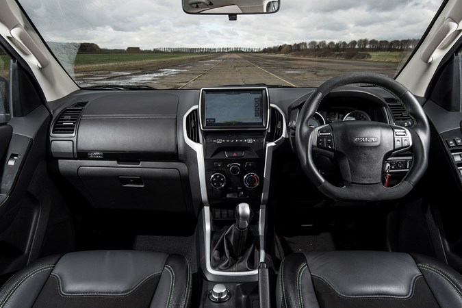 2020 Isuzu D-Max XTR interior with optional 9-inch Alpine infotainment