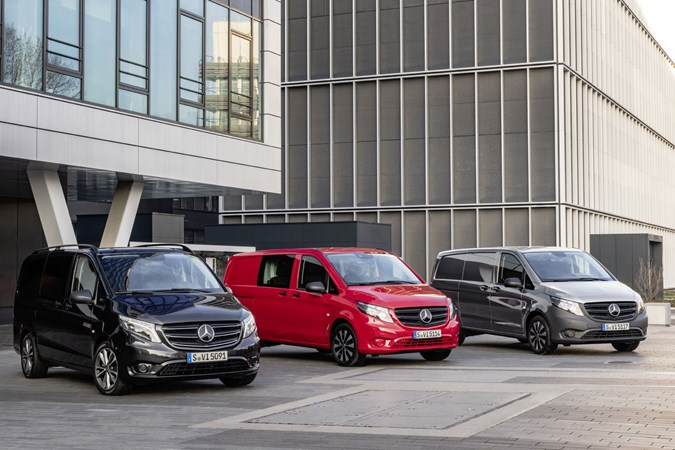 2020 Mercedes-Benz Vito facelift, front view, range - Tourer, panel van and Crew van
