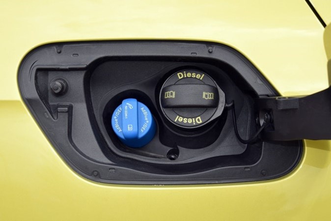 AdBlue filler on yellow car - What is AdBlue