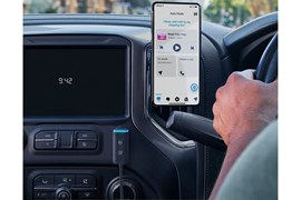 Alexa Auto on a dashboard