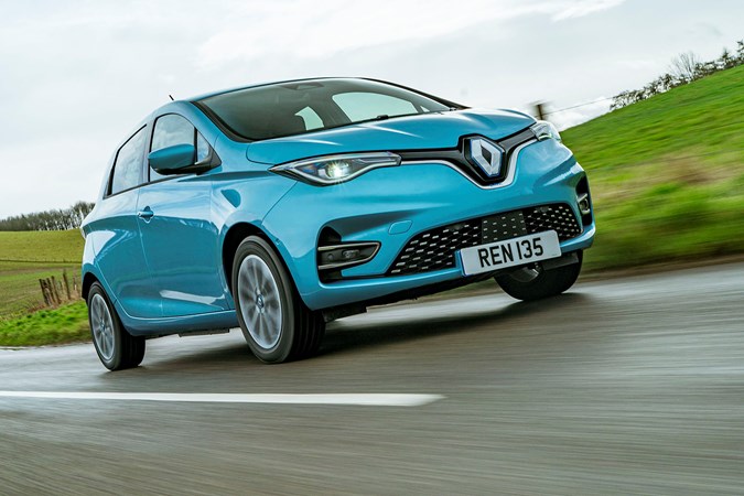 Renault Zoe (2020) front view, driving