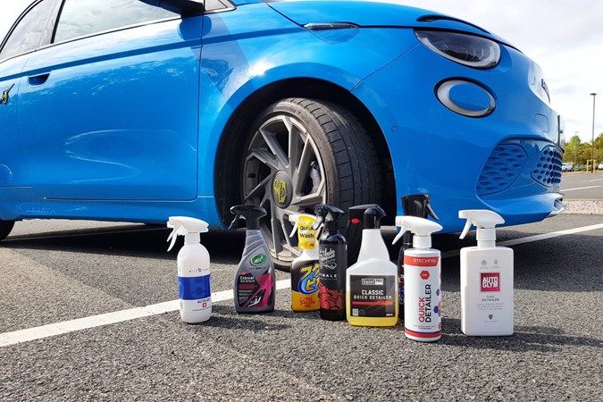 The quick detailers were all used to enhance the Poison blue paint of the Abarth.