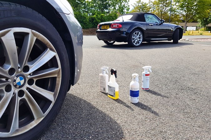 The selection of quick detailers during testing