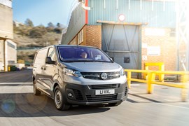 Vauxhall Vivaro in the Luton van factory grounds