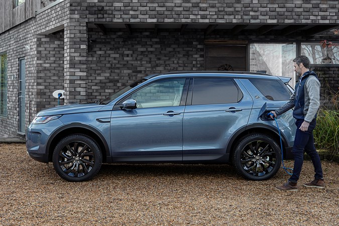 Land Rover Discovery Sport PHEV being charged