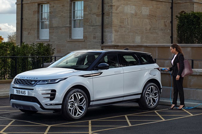 Range Rover Evoque PHEV being charged
