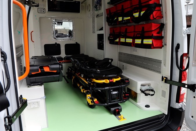 Nissan EV Ambulance - based on NV400 van, electric stretcher, 2020