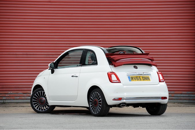 Rear end of a Fiat 500C