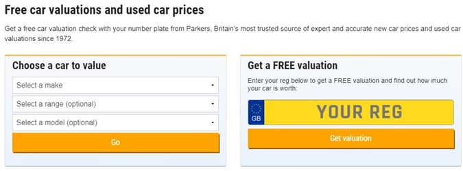 Visit the Parkers car valuation tool to find out what your car is worth