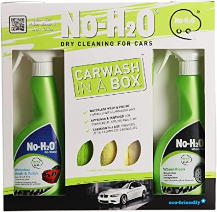 No-H2O Waterless Car Wash in a Box Kit