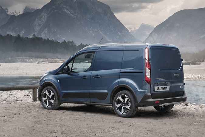 Ford Transit Connect Active, 2020, blue, rear view