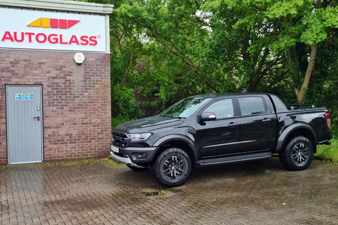 Ford Ranger Raptor long-term test review, 2021, windscreen replacement by Autoglass