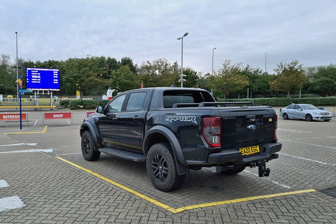 Ford Ranger Raptor long-term test review 2020 - at the Eurotunnel on the UK side