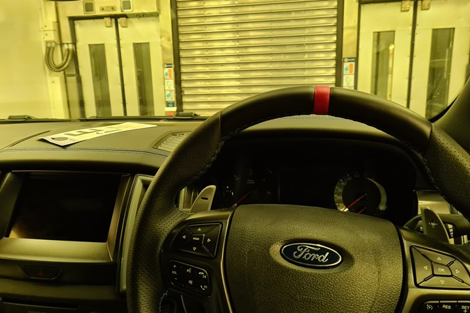 Ford Ranger Raptor long-term test review 2020 - view from inside the Eurotunnel