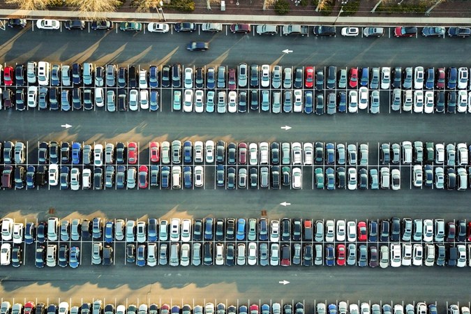 A car park full of cars