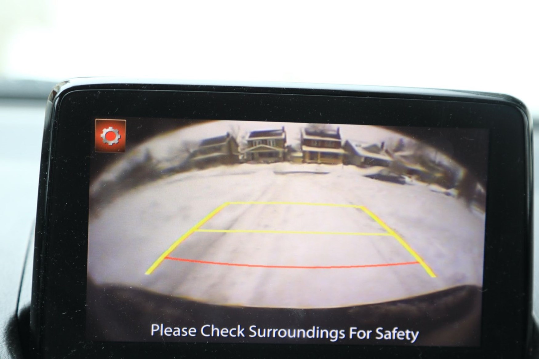 Install reversing camera with foldable screen 