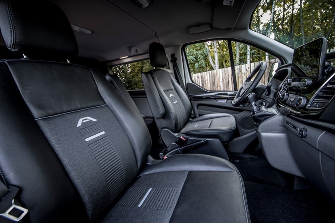 Ford Transit Custom Active review, 2020, DCiV, cab interior, front seats