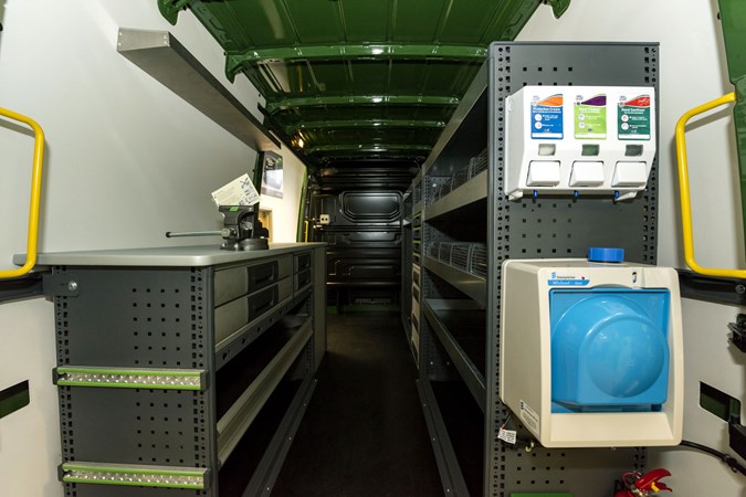 Racking can be refitted to a van over and again.