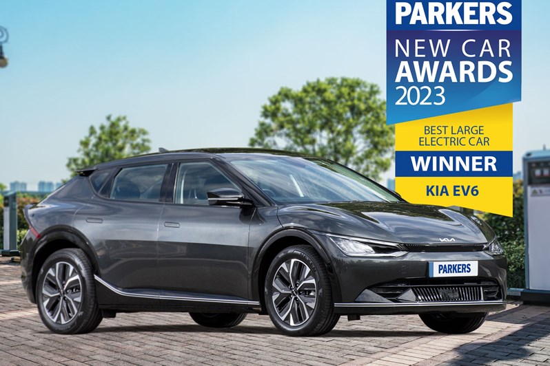 Large Electric Car of the Year Parkers Car Awards 2023