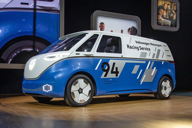 VW ID Buzz Cargo concept (ID.7), in Racing Service livery