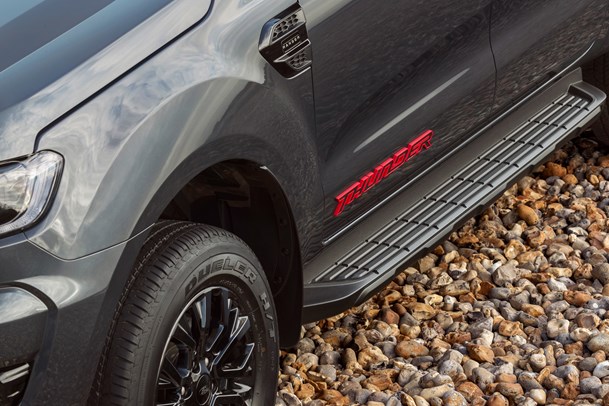 Ford Ranger Thunder review, 2020, side detail, engine