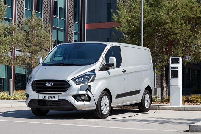 2030 ban on the sale of new diesel and petrol vans and pickups - Ford Transit Custom Plug-In Hybrid electric van charging