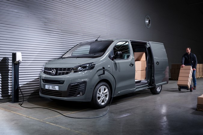 2030 ban on the sale of new diesel and petrol vans and pickups - Vauxhall Vivaro-e electric van charging