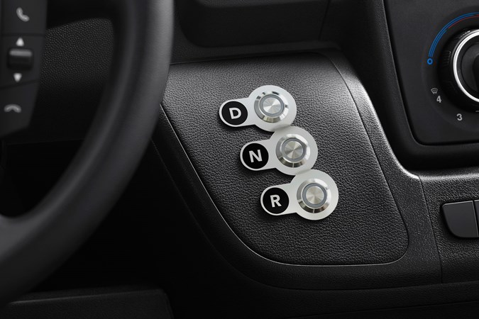 Citroen e-Relay electric van, 'drive mode' selector buttons replace traditional gearlever