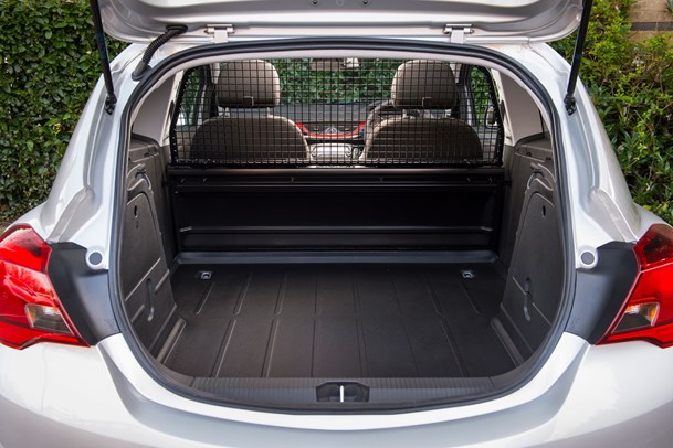Car derived vans - Vauxhall Corsavan, load area