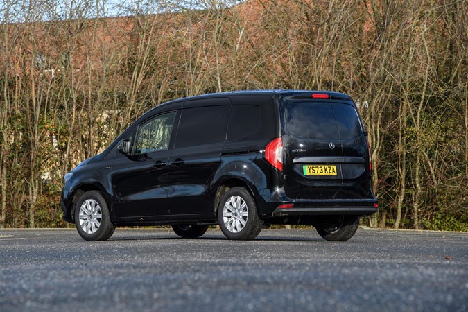 The Mercedes eCitan follows largely the same pattern as the Renault Kangoo