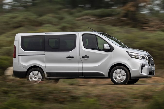 2021 Nissan NV300 Combi - side view, driving, silver