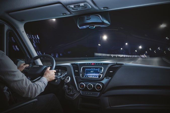 2021 Iveco New Daily dashboard at night
