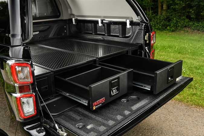 Isuzu D-Max Huntsman Accessory Package - secure storage drawers