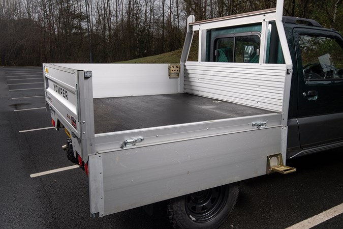 Yomper 4x4 review - load area with dropside