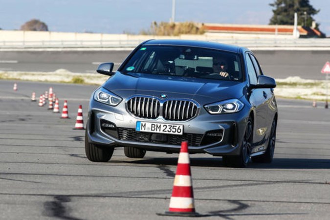 BMW 1-Series driving in handling test